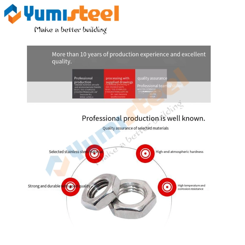 OEM Industrial Screw Parts Cylindrical Shaped Casing Nut 304 Stainless Steel Thickened T-Shaped Weld Nut